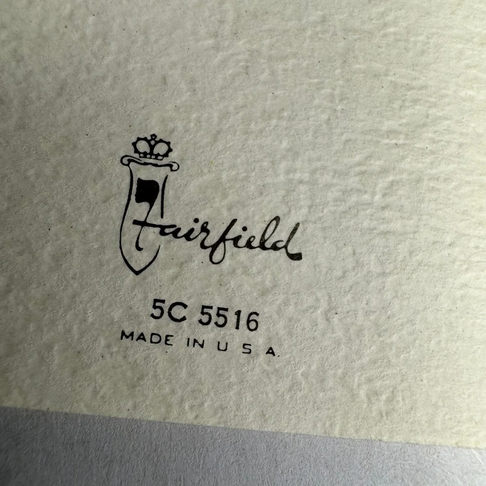 Vintage Fairfield Get‎ Well Greeting Card Pink Roses Floral Made in USA